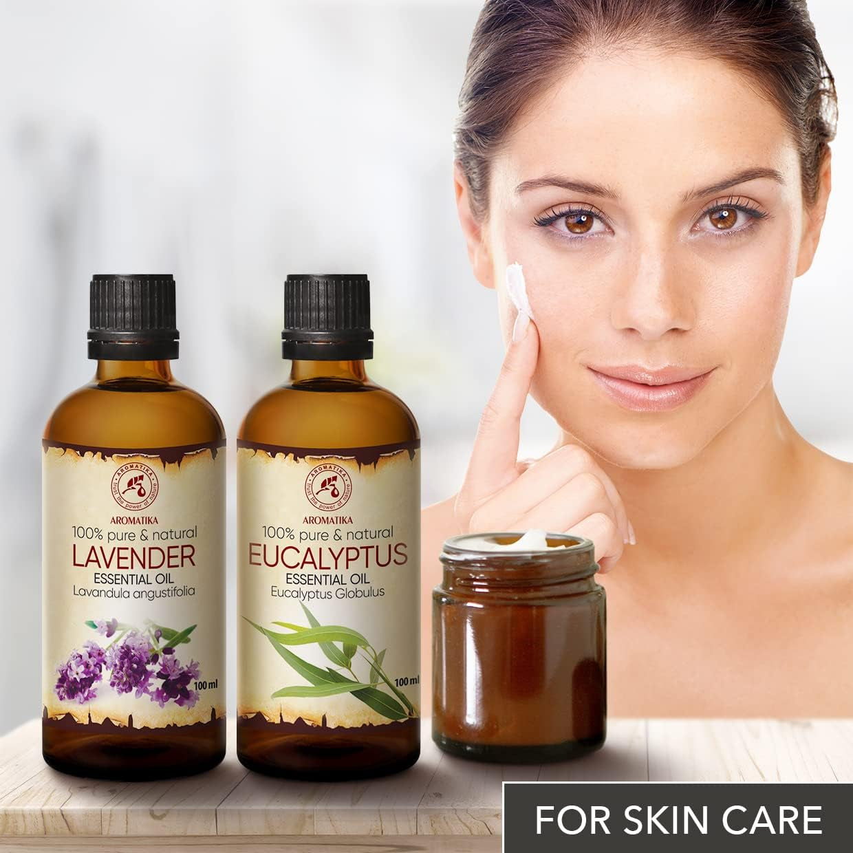 Huiles Essentielles Set 2X100Ml - Huile De Lavande - Huile Eucalyptus - Aromathérapie - Détente - Massage