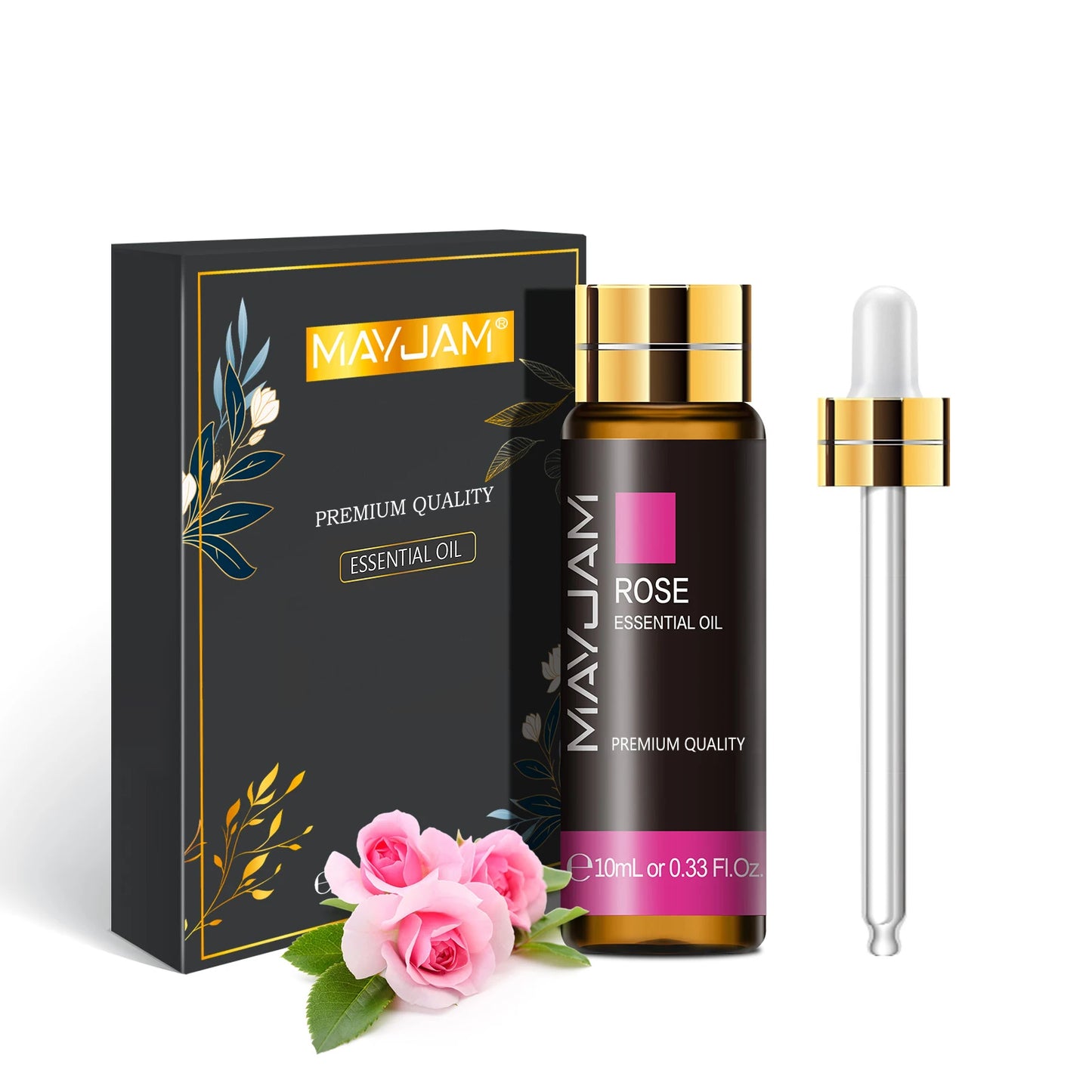 Huile essentielle naturelle 100 % pure – Lavande, Eucalyptus, Vanille, Santal, Jasmin, Citronnelle, Cannelle et plus | MAYJAM® Aromathérapie Premium