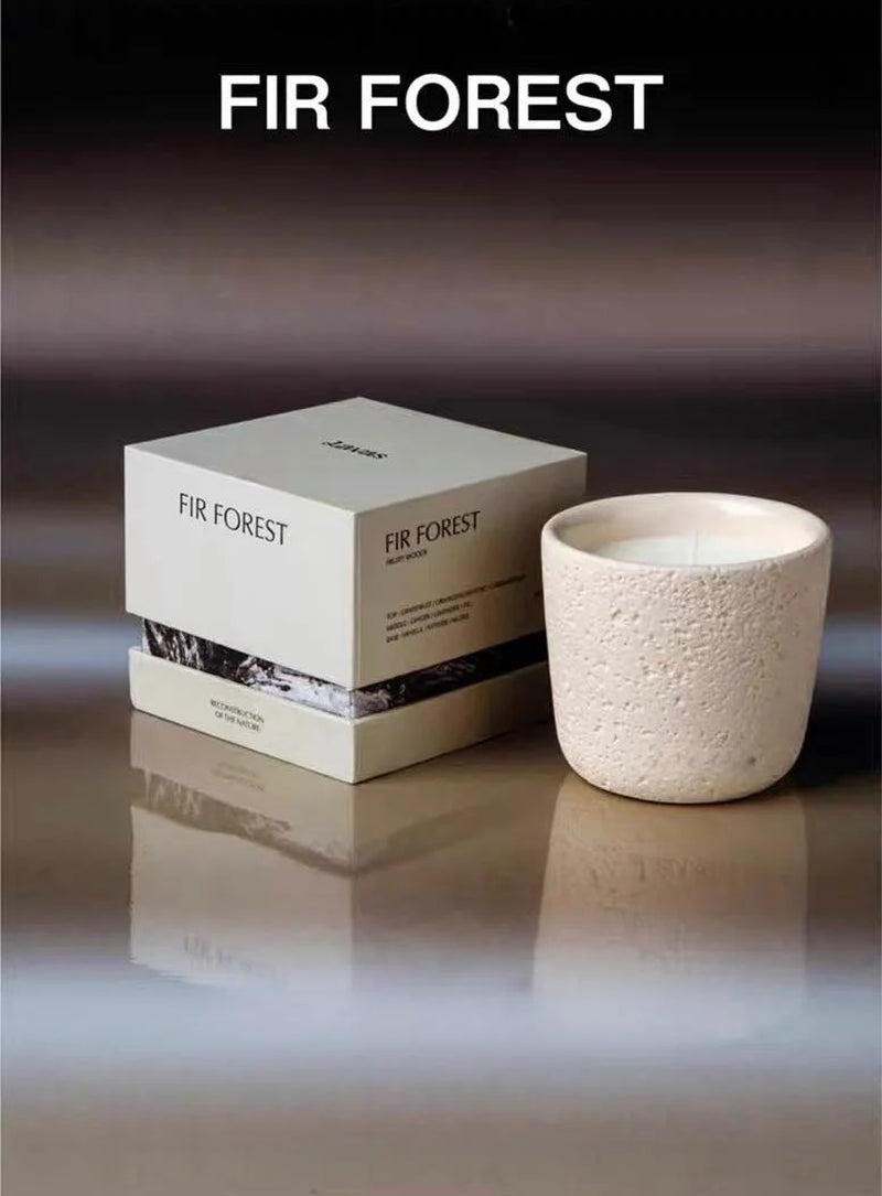 Bougie parfumée à la cire de soja et mèche en bois