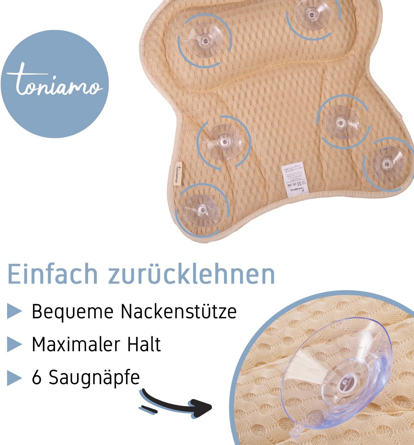 TONIAMO Coussin De Bain