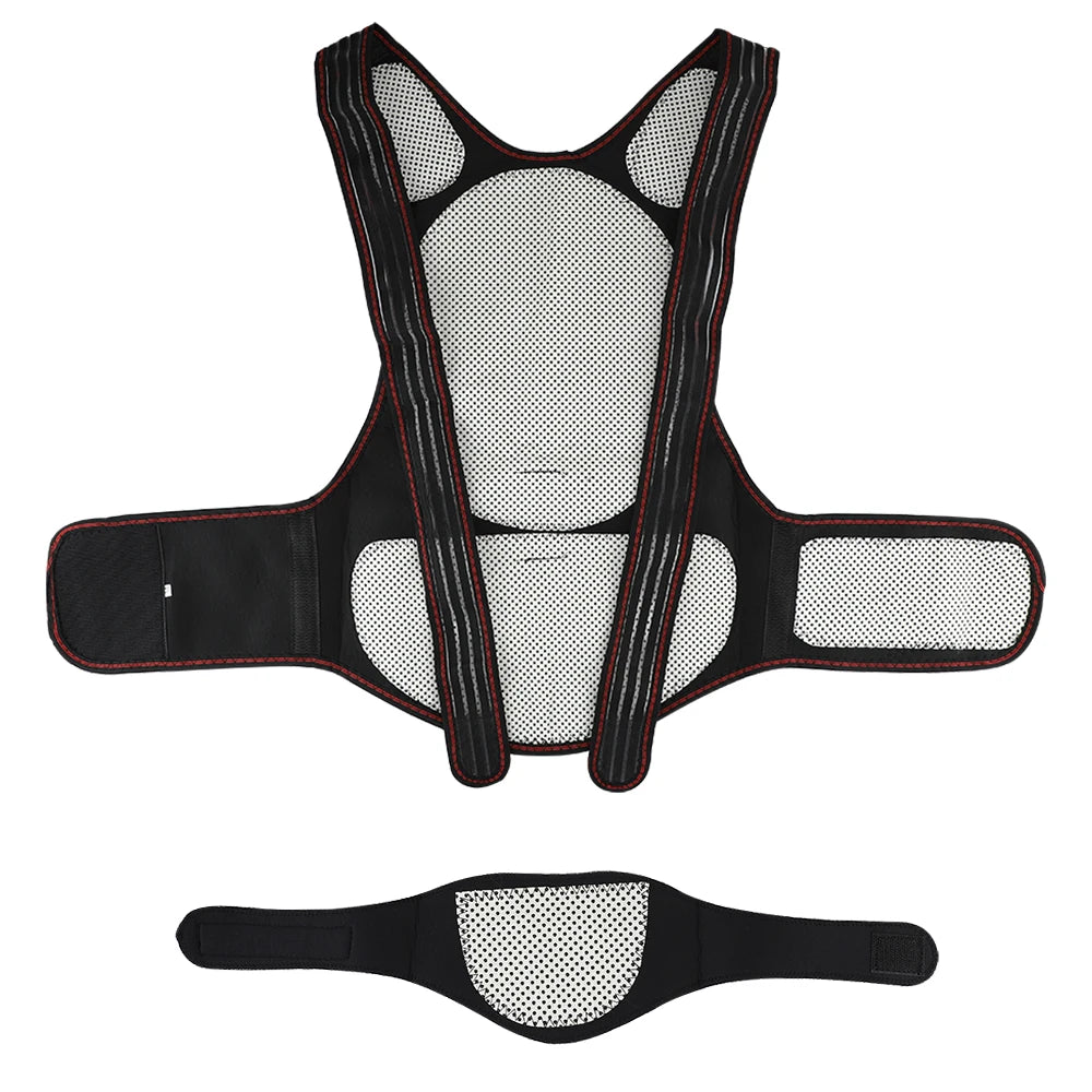 Ceinture Auto-Chauffante Thérapie Magnétique à Tourmaline – Soutien Lombaire et Posture, Soulagement du Dos et Relaxation Infrarouge