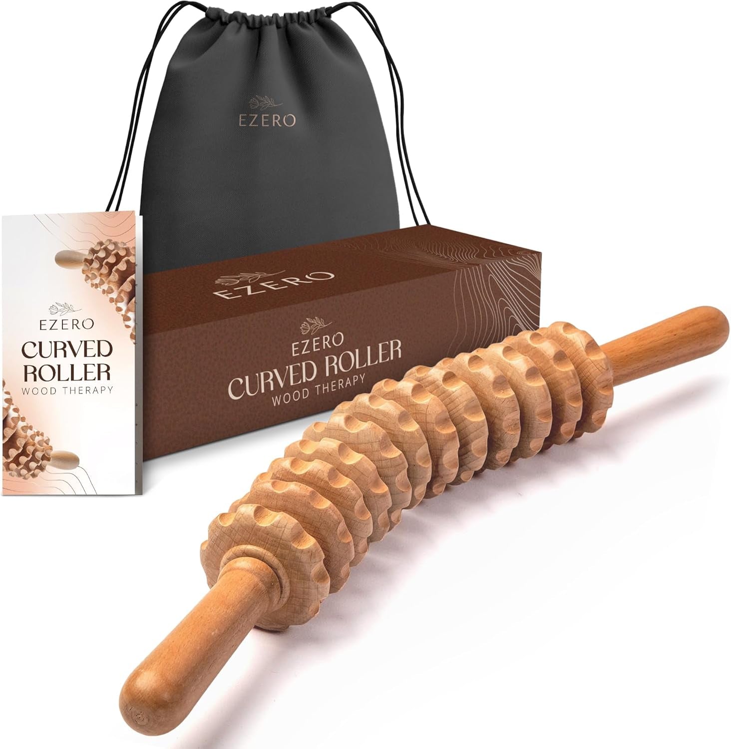 Masseur anti Cellulite Manuel Maderotherapie En Bois De Hêtre