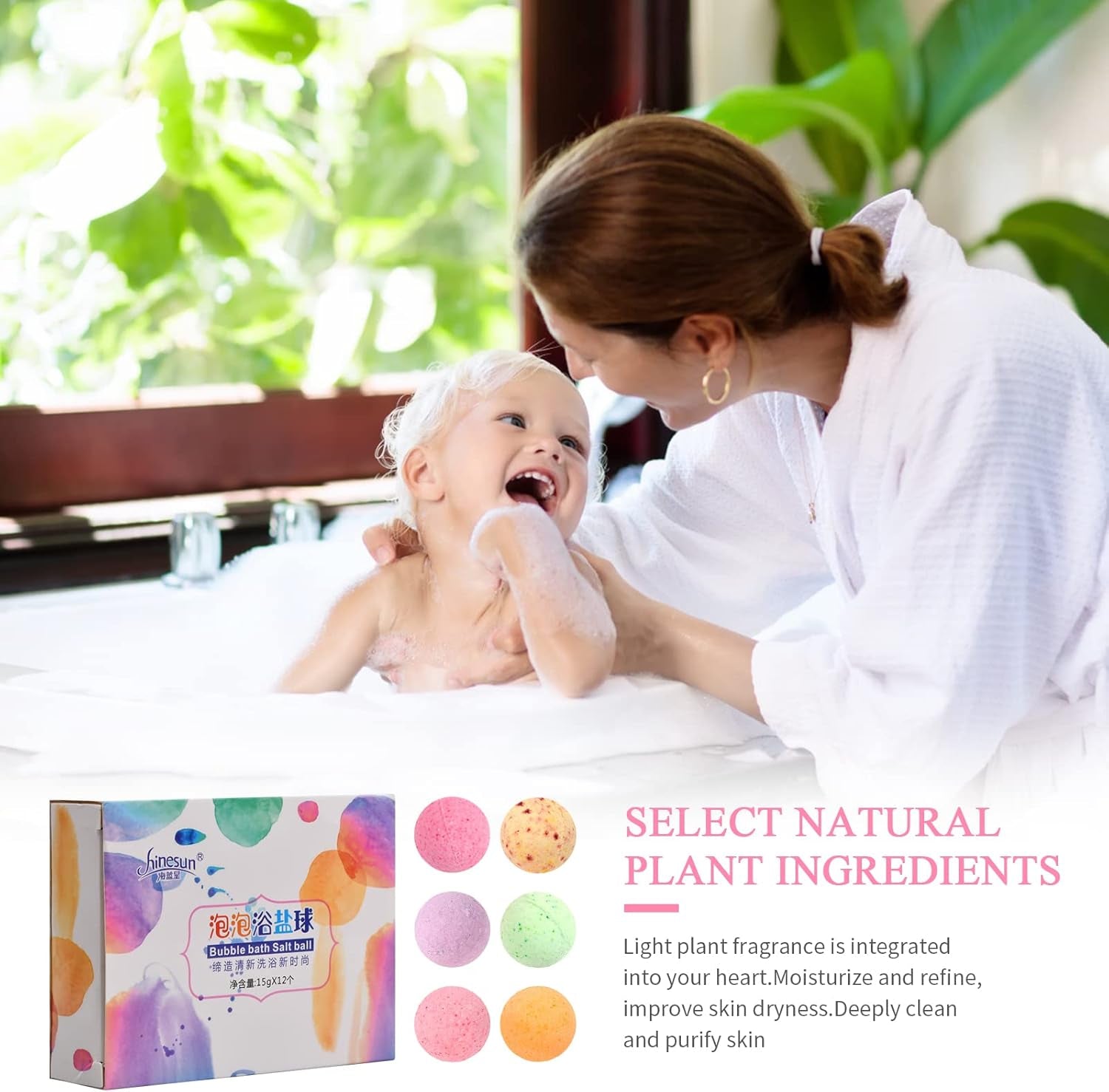 12 X Boule De Bain Aux Huiles Essentielles Naturelles