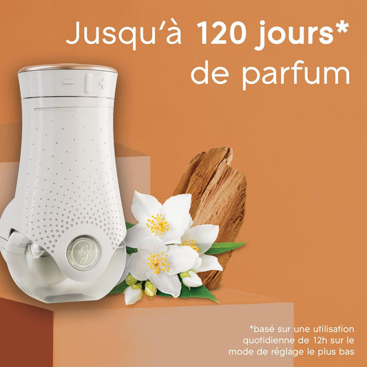 Diffuseur Électrique d’Huiles Parfumées – Parfum d’Ambiance Naturel et Élégant | Jusqu’à 120 Jours de Fraîcheur