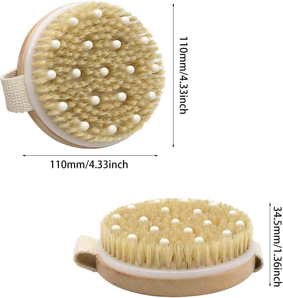 Brosse Corps a Sec 2 Pièces Brosse Exfoliante