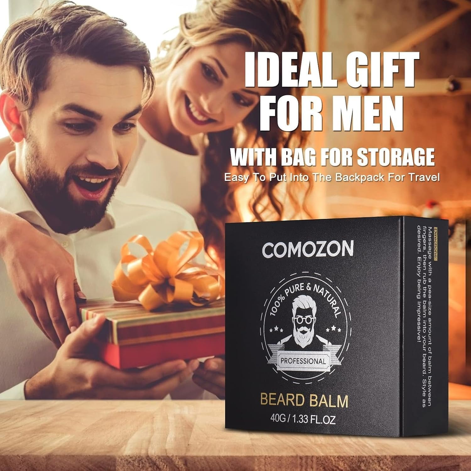 Kit complet de soins barbe 12 en 1 – huile, shampoing, brosse et accessoires pour une barbe soignée