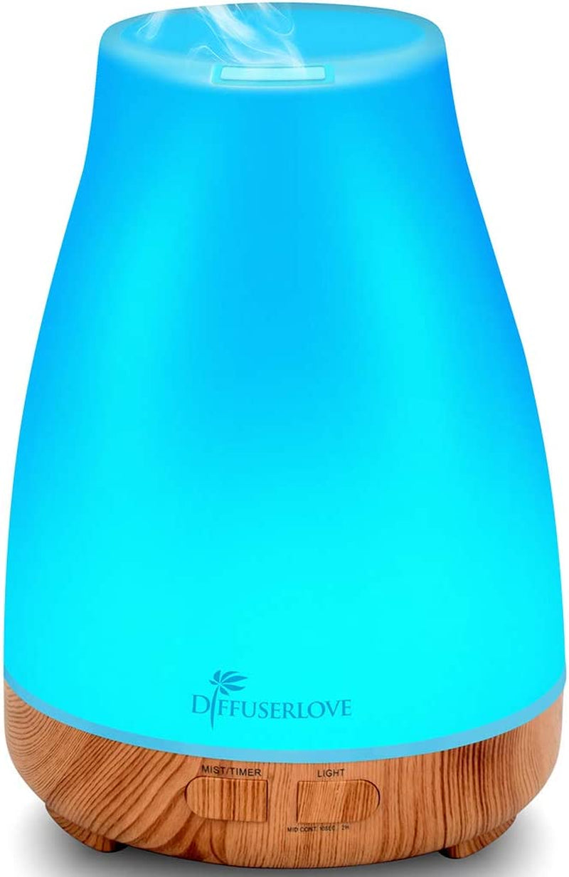 Diffuseur d’Huiles Essentielles 300ML – Ambiance Zen & Éclairage LED 7 Couleurs