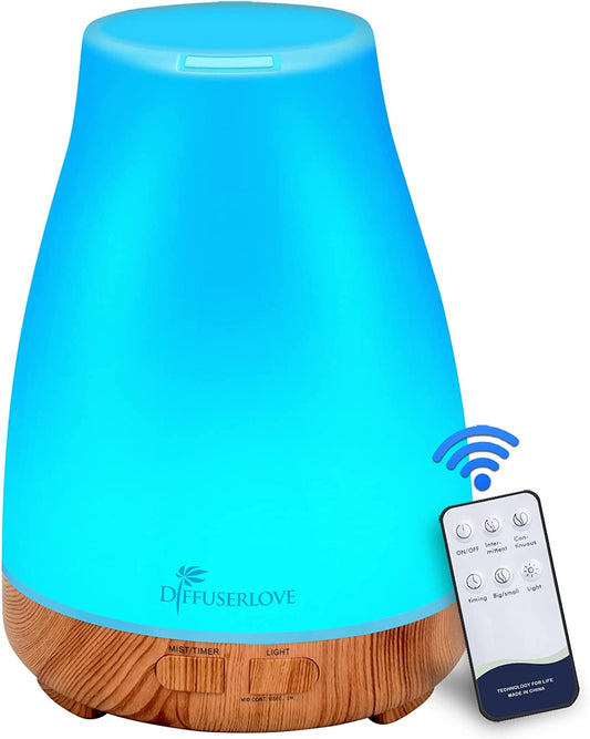 Diffuseur d’Huiles Essentielles 300ML – Ambiance Zen & Éclairage LED 7 Couleurs