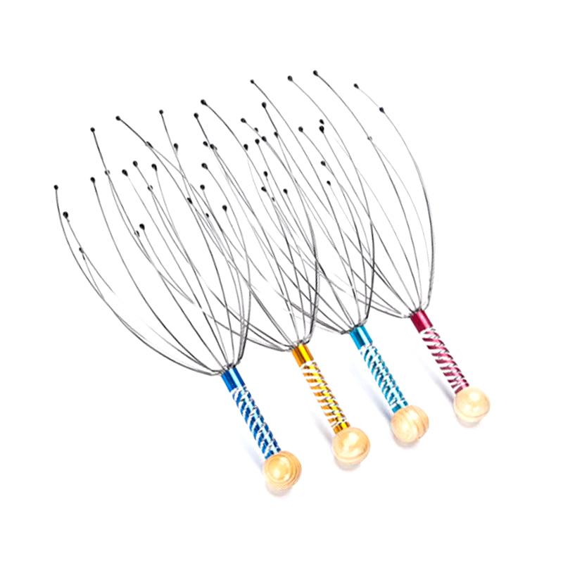 Masseur de Tête Relaxant à Griffes Souples – Stimulation du Cuir Chevelu et Détente Instantanée, Accessoire Bien-Être Portable