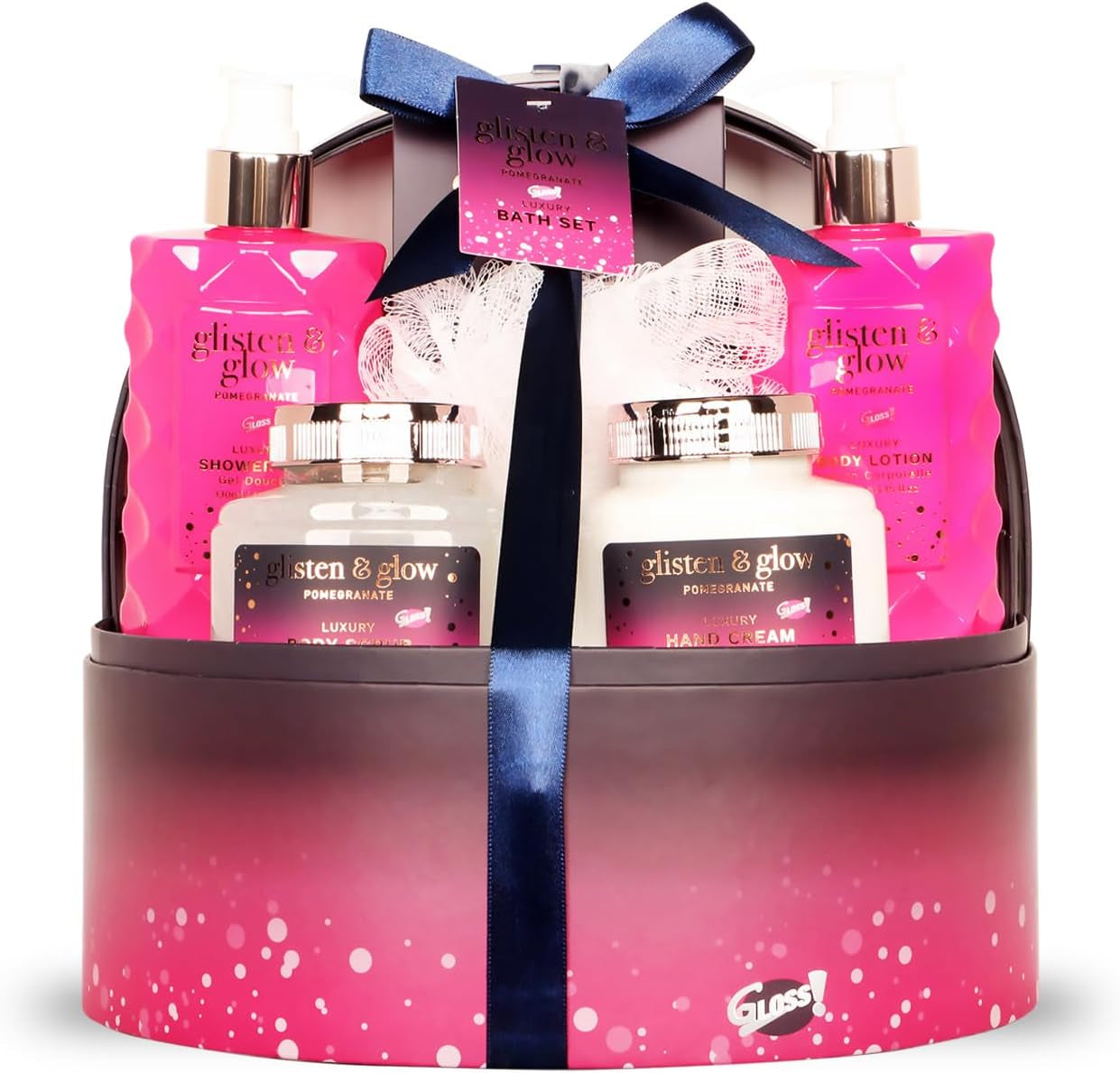Coffret Bain & Bien-Être GLISTEN GLOW™ – Panier Cadeau Relaxation pour Femme