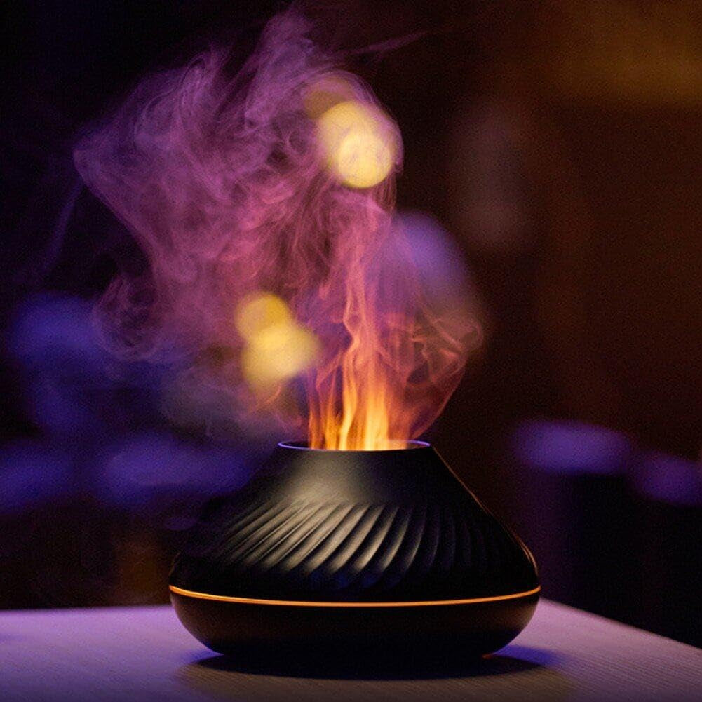 Diffuseur d’Huiles Essentielles Effet Flamme – Ambiance Feu & Bien-Être à la Maison