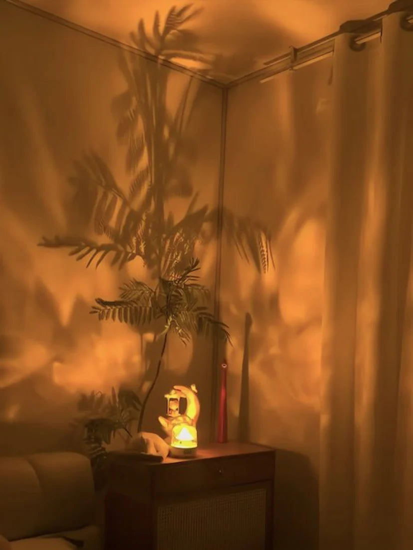 Théâtre de Lumière – Lampe d’Ambiance Intelligente 9 Modes avec Haut-Parleur Stéréo Bluetooth, Effet Aurore Boréale et Réveil Lumineux