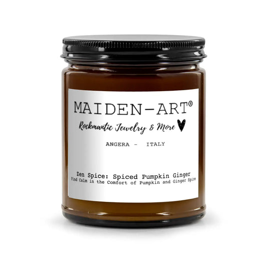 Bougie Zen Spice – Citrouille Épicée & Gingembre – Cire de Soja Naturelle – Ambiance Chaleureuse & Aromathérapie