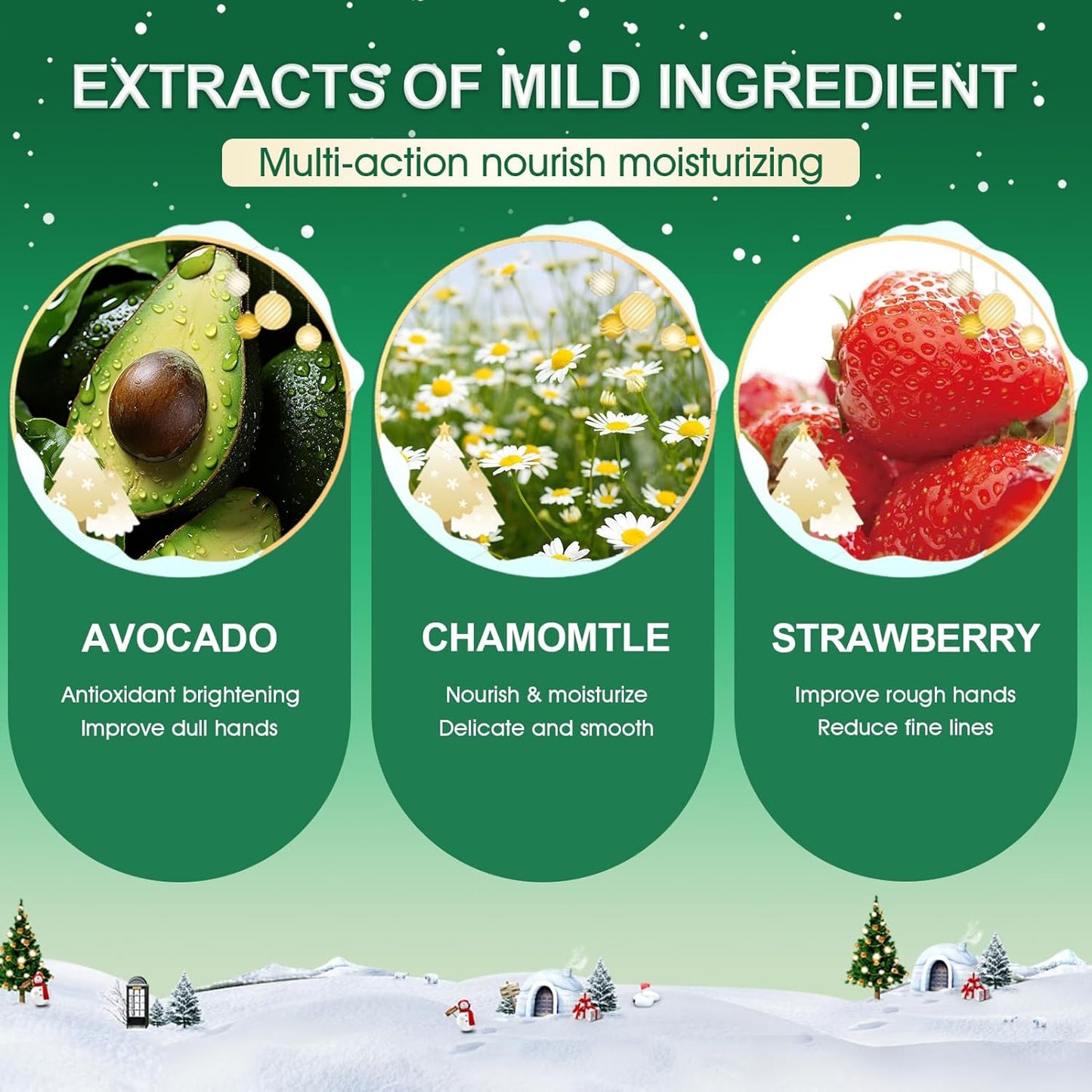 Coffret Noël Crèmes Mains & Corps – 5 Parfums Festifs – 3 Crèmes Mains + 2 Lotions Corps – Idée Cadeau Femme Hiver