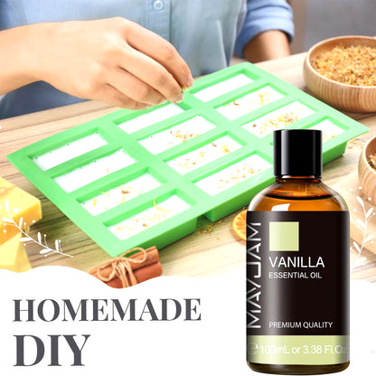 Huile essentielle naturelle 100 % pure – Lavande, Eucalyptus, Vanille, Santal, Jasmin, Citronnelle, Cannelle et plus | MAYJAM® Aromathérapie Premium