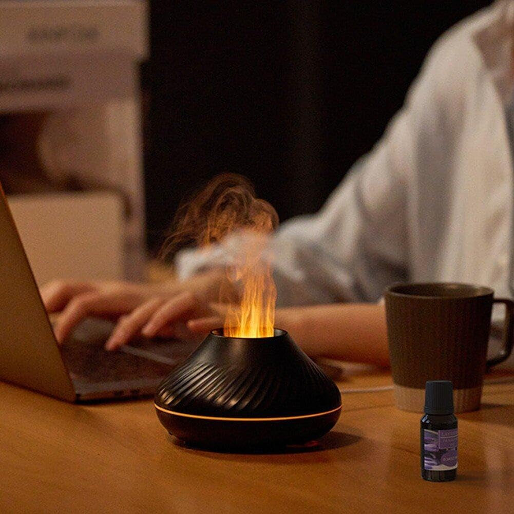 Diffuseur d’Huiles Essentielles Effet Flamme – Ambiance Feu & Bien-Être à la Maison