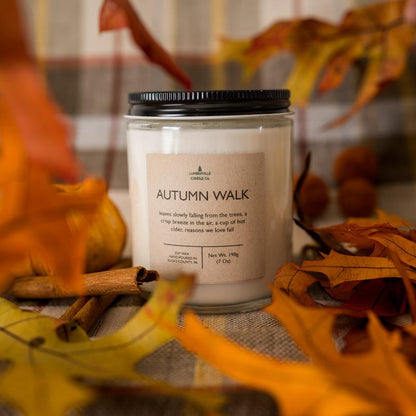 All Natural Soy Wax Candle | 8Oz Soy Candle | Fall Candle | Autumn Candle | Farmhouse Style Candle | Rustic Candle | Candle Gift