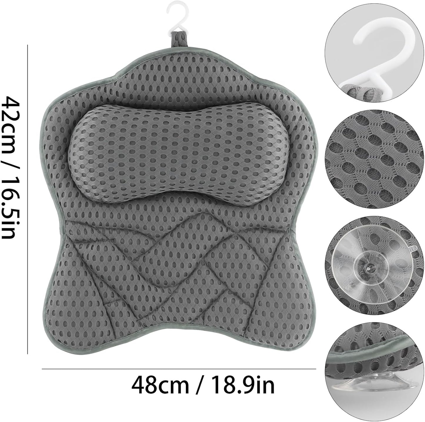 Shengxi Oreiller De Bain Ergonomique