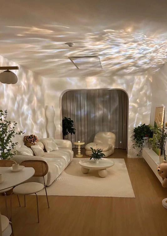 Lampe à Ondulations Décorative – Projecteur de Lumière d’Ambiance Moderne & Relaxante