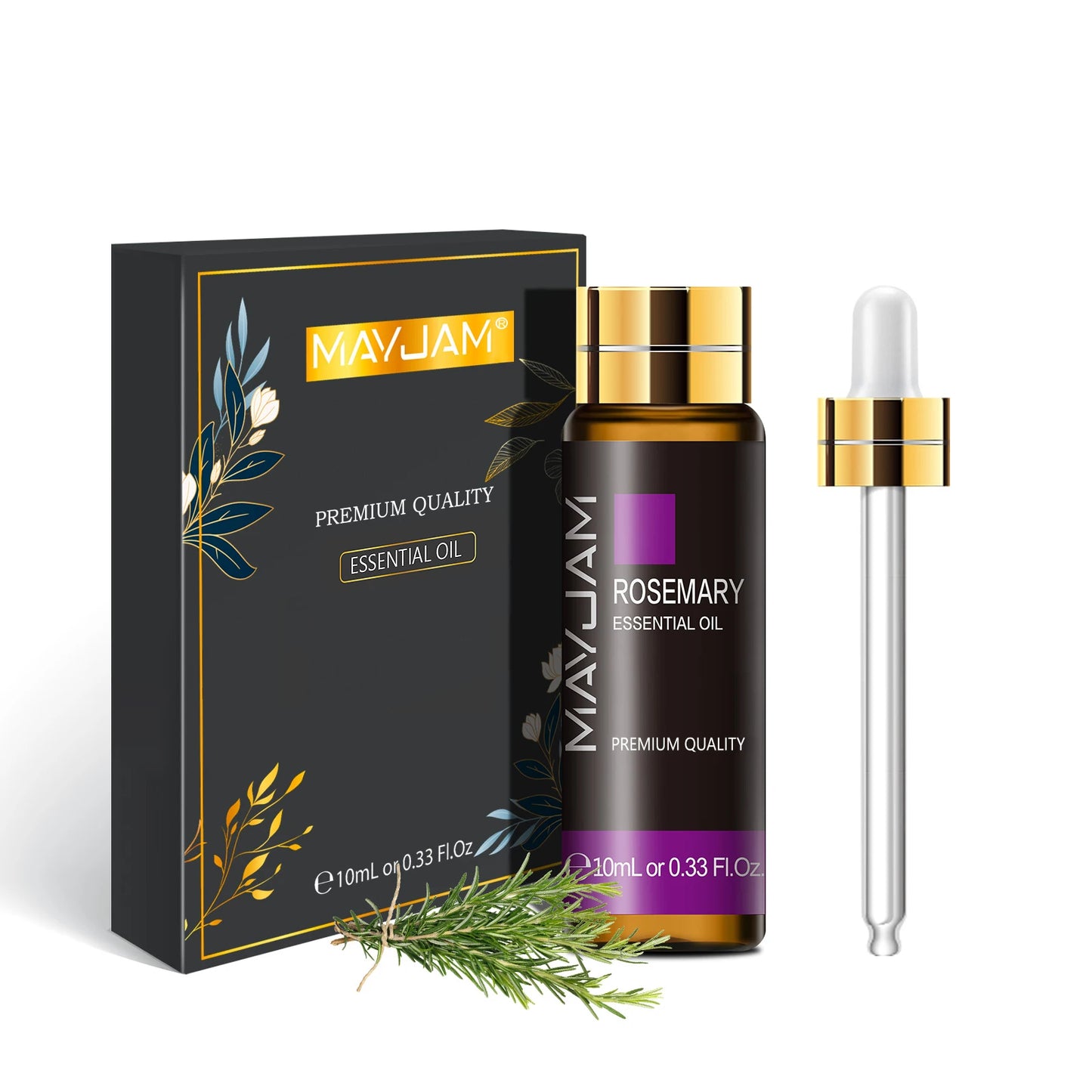 Huile essentielle naturelle 100 % pure – Lavande, Eucalyptus, Vanille, Santal, Jasmin, Citronnelle, Cannelle et plus | MAYJAM® Aromathérapie Premium