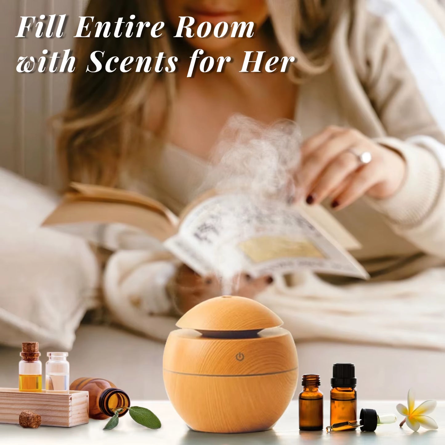 Ensemble D'Huiles Parfumées -Thème Femme | TOP 6 Coffret Cadeau Utilisé Pour L'Aromathérapie, Le Diffuseur, L'Humidificateur Et Les Bougies | Voiture, Maison, Hôtel, Voyage