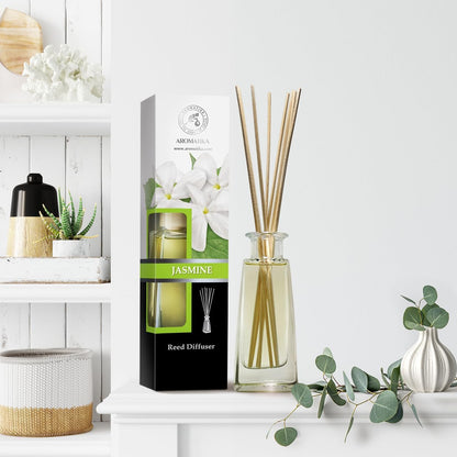Diffuseur de Parfum au Jasmin 100 ml – Arôme Floral Naturel & Relaxant | Fragrance Fraîche et Longue Durée pour la Maison