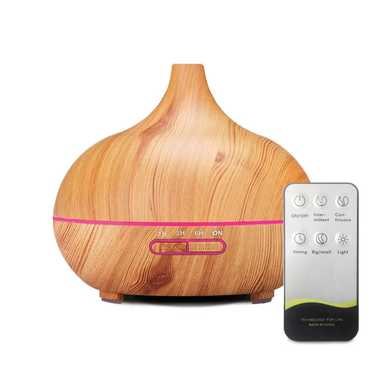 Ultrasonic Cool Mist Onion Humidifier Remote Control Oil Diffuser Colorful LED Air Humidifier for Household