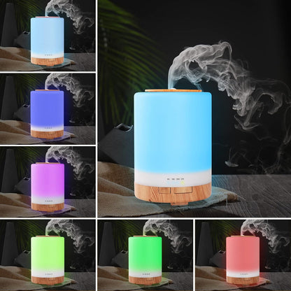Diffuseur d’Huiles Essentielles WD&CD 300ML – Ambiance Zen & Éclairage LED 7 Couleurs