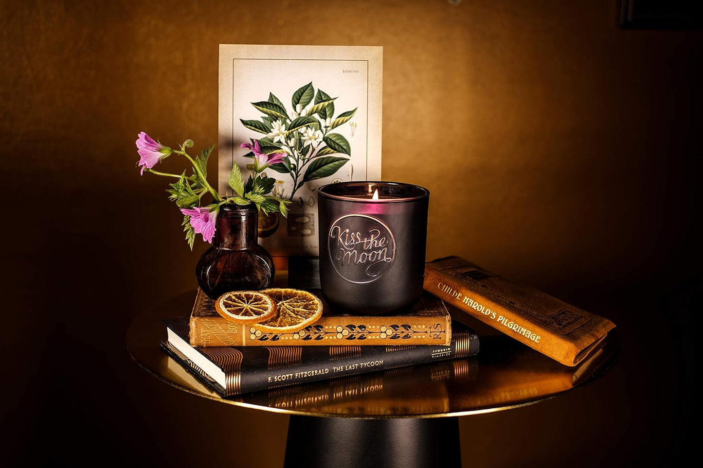 GLOW Aromatherapy Soy Candle 240Ml | Relaxing Sleep Aid Aromatherapy Scented Candle | Includes Essential Oils to Aid Sleep | Orange & Geranium Fragrance