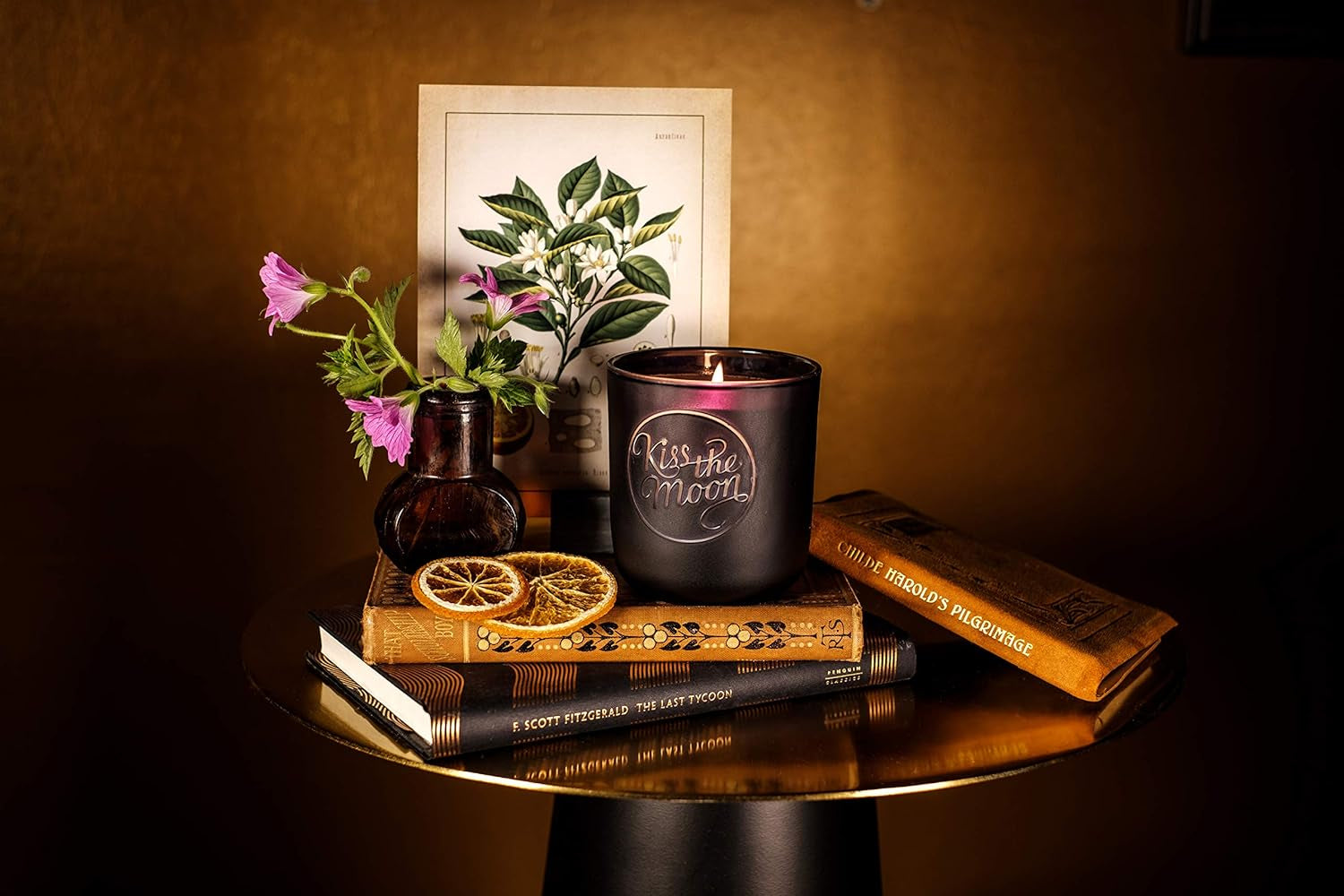 GLOW Aromatherapy Soy Candle 240Ml | Relaxing Sleep Aid Aromatherapy Scented Candle | Includes Essential Oils to Aid Sleep | Orange & Geranium Fragrance