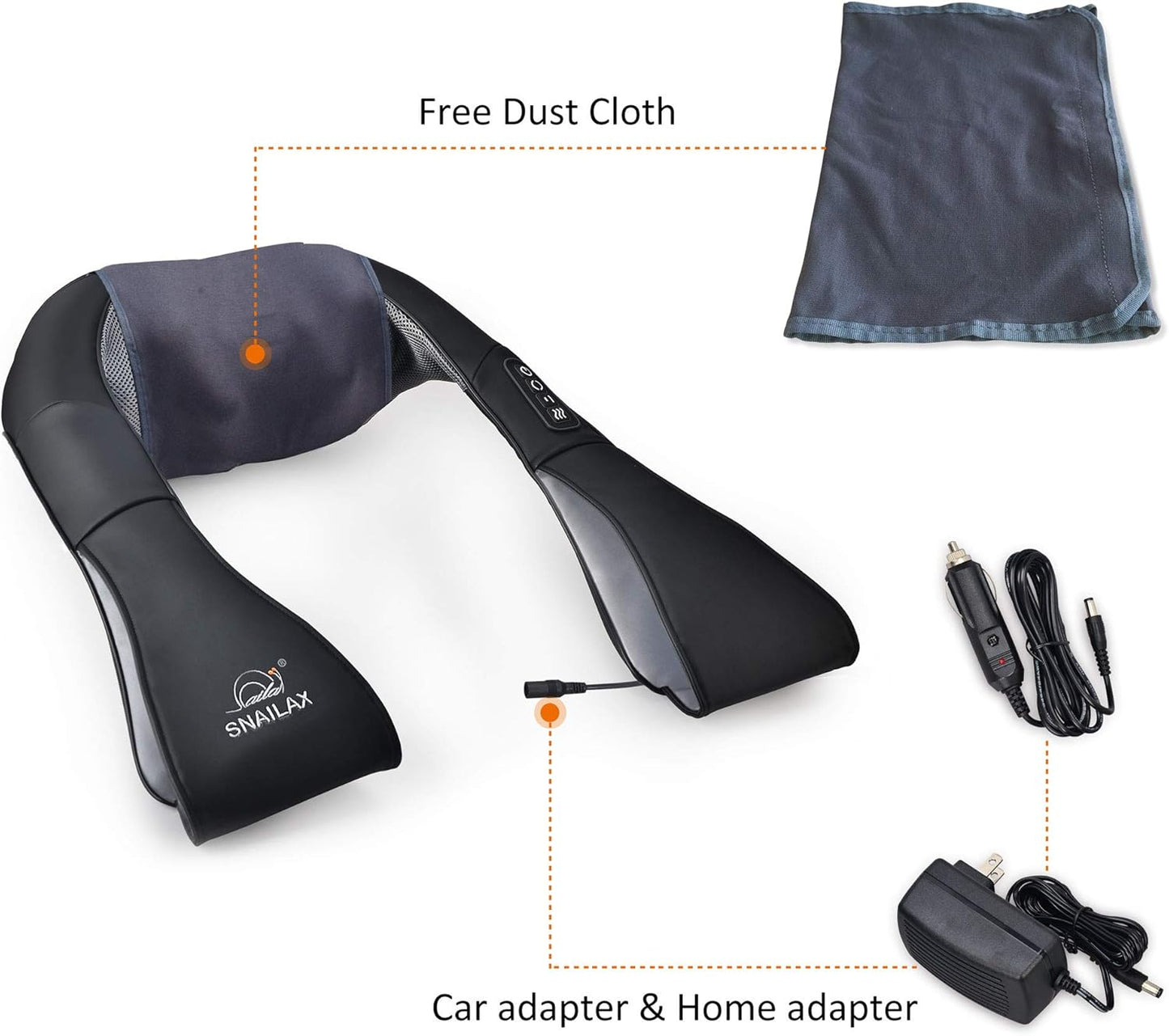 Shiatsu Masseur de Cou avec Chaleur – Appareil de Massage Cervical 3D pour Cou, Dos & Épaules – Relaxation & Bien-Être – Idée Cadeau