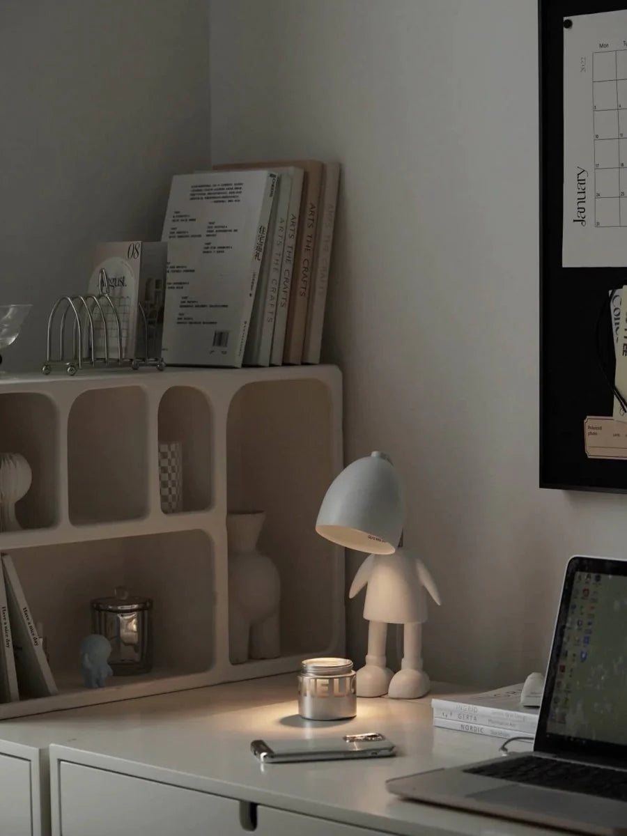 Lampe Chauffe-Bougie Électrique Lil Robot – Chauffe-Cire Sans Flamme pour Grandes Bougies – Lumière Ambiance & Diffusion Parfumée