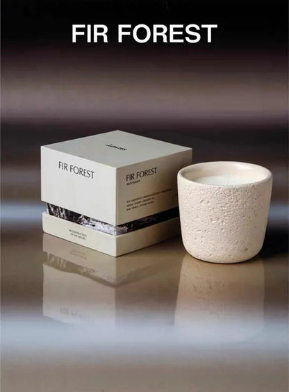 Bougie parfumée à la cire de soja et mèche en bois