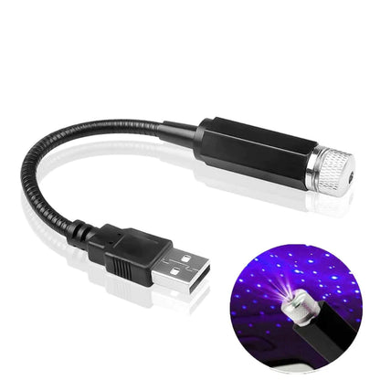 Projecteur d’Étoiles LED Romantique – Lampe Galaxie USB 360° pour Voiture, Chambre ou Fête | Éclairage d’Ambiance Réglable et Magique