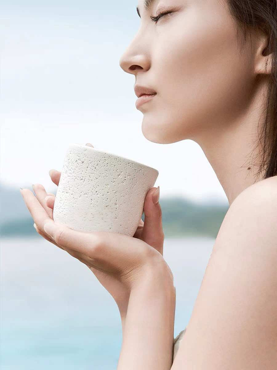 Bougie parfumée à la cire de soja et mèche en bois