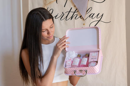 Coffret Bain Princess Kitty – Kit Douche 7 Pièces Fraise & Vanille – Cadeau Fille, Enfant & Adolescente