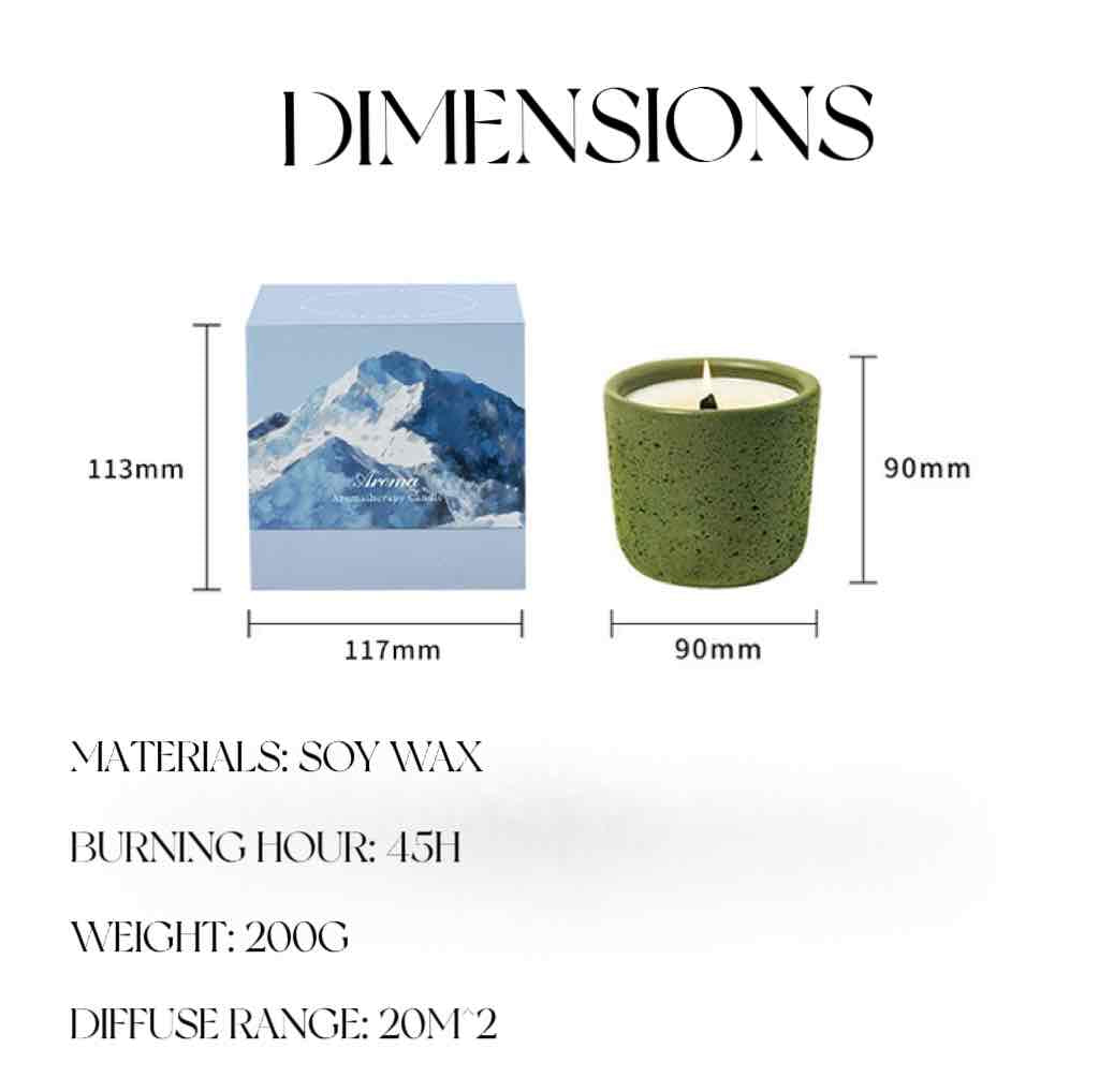 Bougie Parfumée Naturelle à la Cire de Soja – Mèche en Bois Crépitante, Ambiance Relaxante et Élégante – Fait Main, Longue Durée