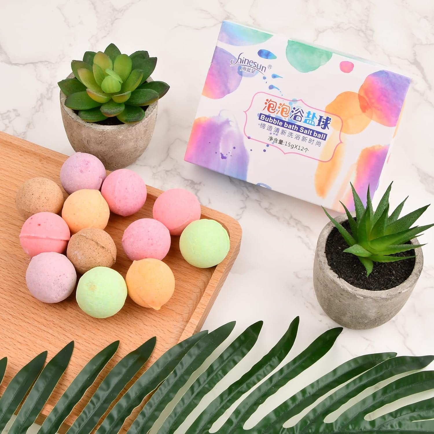 12 X Boule De Bain Aux Huiles Essentielles Naturelles