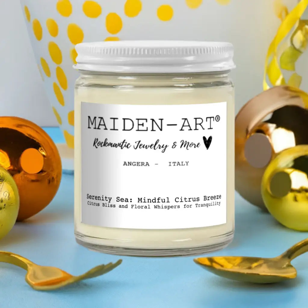 Bougie Serenity Sea – Brise d’Agrumes & Notes Marines – Cire de Soja Naturelle – Ambiance Fraîche & Relaxante