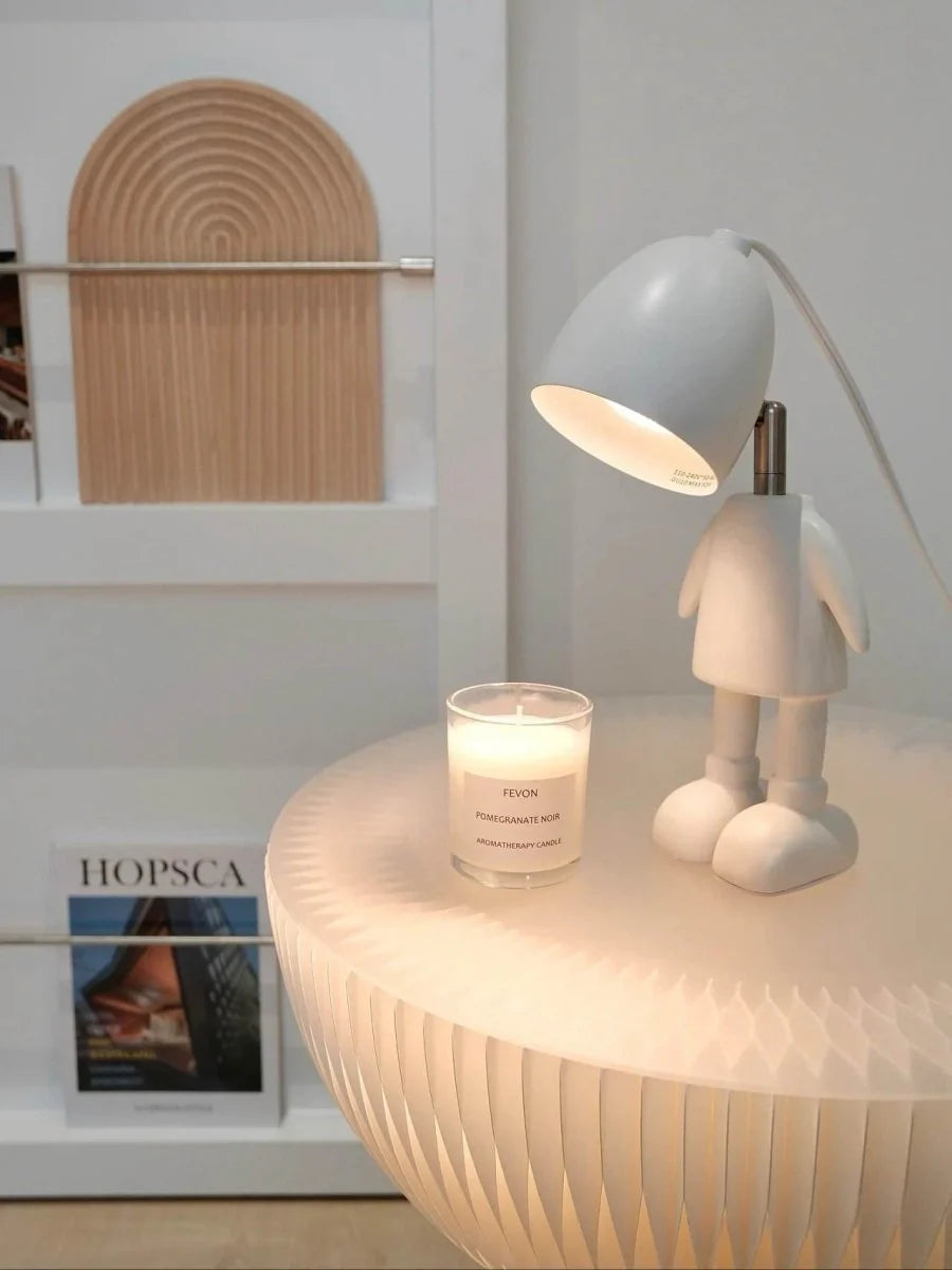 Lampe Chauffe-Bougie Électrique Lil Robot – Chauffe-Cire Sans Flamme pour Grandes Bougies – Lumière Ambiance & Diffusion Parfumée