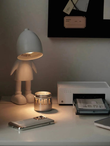 Lampe Chauffe-Bougie Électrique Lil Robot – Chauffe-Cire Sans Flamme pour Grandes Bougies – Lumière Ambiance & Diffusion Parfumée