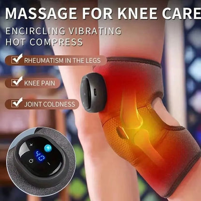 Coussin de Massage Chauffant & Vibrant pour les Genoux – Soulagement du Stress Articulaire, Multi-Niveaux Réglables, Bien-Être à Domicile
