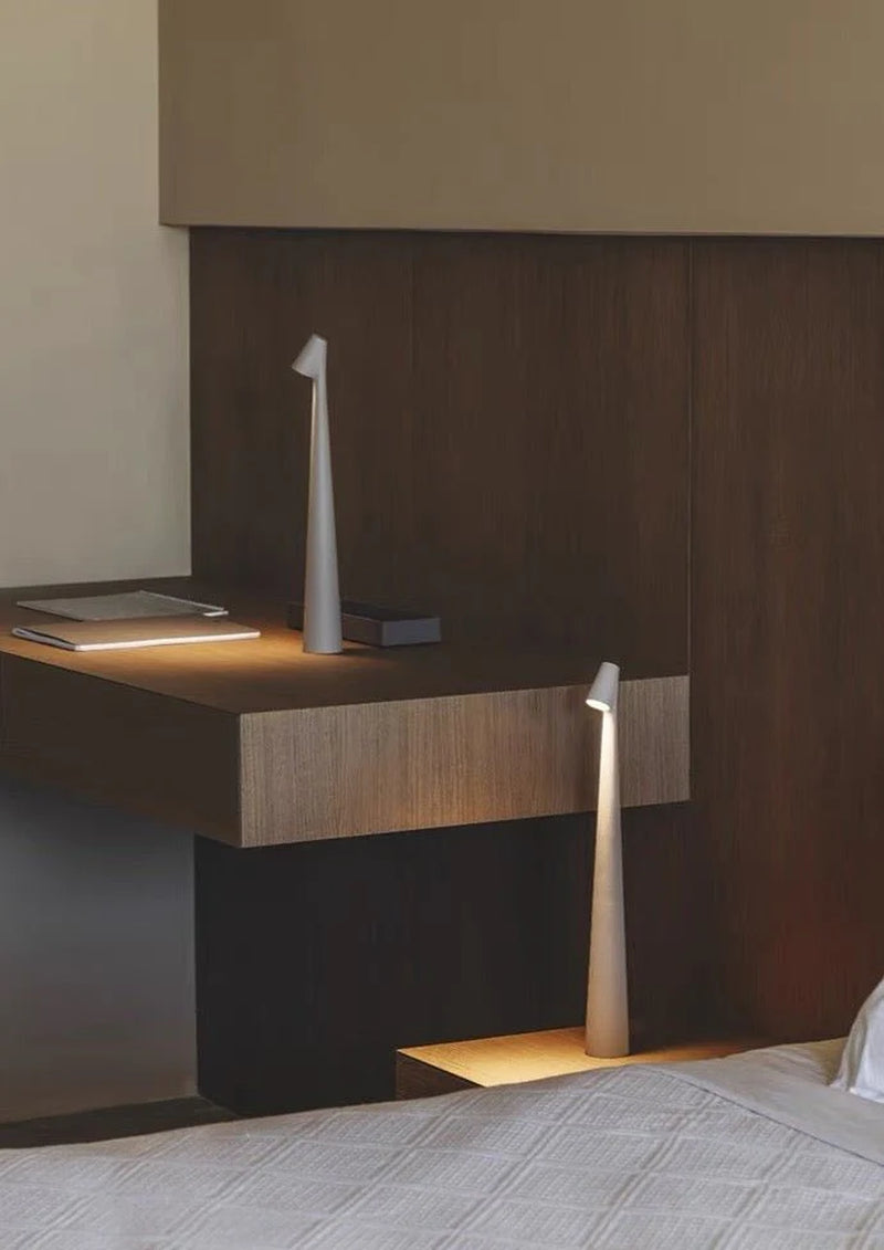 Lampe de Chevet LED Nordique – Design Moderne, Rechargeable USB et Lumière d’Ambiance Ajustable
