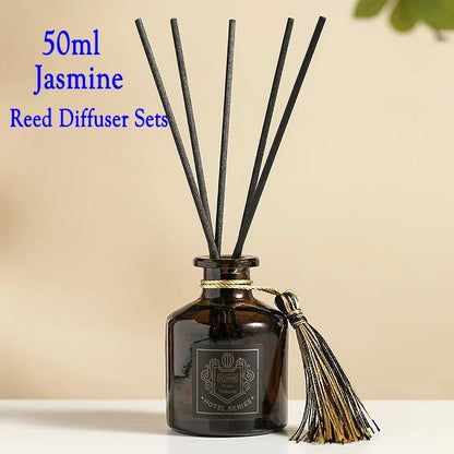 50Ml Reed Diffuser Sets with Fragrance Expanding Stick Healton Homestay Hotel Rattan Aromatherapy Air Freshener Home Fragrance