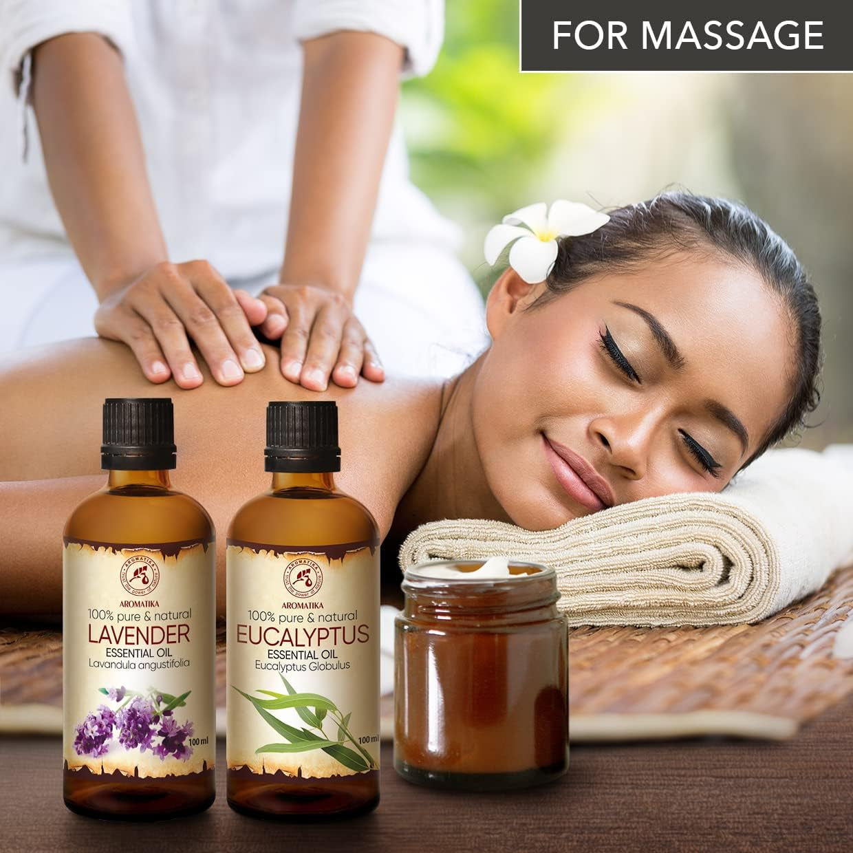 Huiles Essentielles Set 2X100Ml - Huile De Lavande - Huile Eucalyptus - Aromathérapie - Détente - Massage