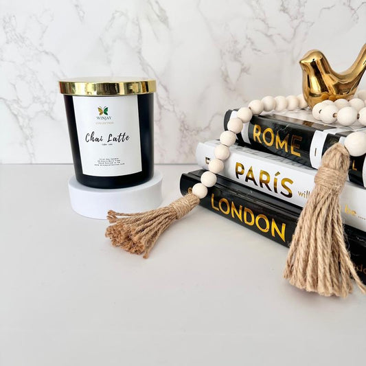 Bougie parfumée Chai Latte 340 g – Café, vanille & cannelle