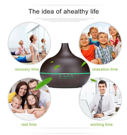 Ultrasonic Cool Mist Onion Humidifier Remote Control Oil Diffuser Colorful LED Air Humidifier for Household