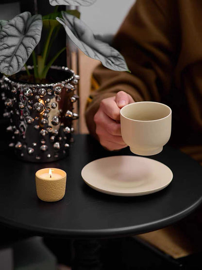 Bougie Parfumée Naturelle à la Cire de Soja – Mèche en Bois Crépitante | Parfum Souffle de la Nature – Longue Durée & Écologique