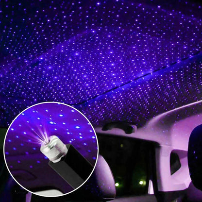 Projecteur d’Étoiles LED Romantique – Lampe Galaxie USB 360° pour Voiture, Chambre ou Fête | Éclairage d’Ambiance Réglable et Magique