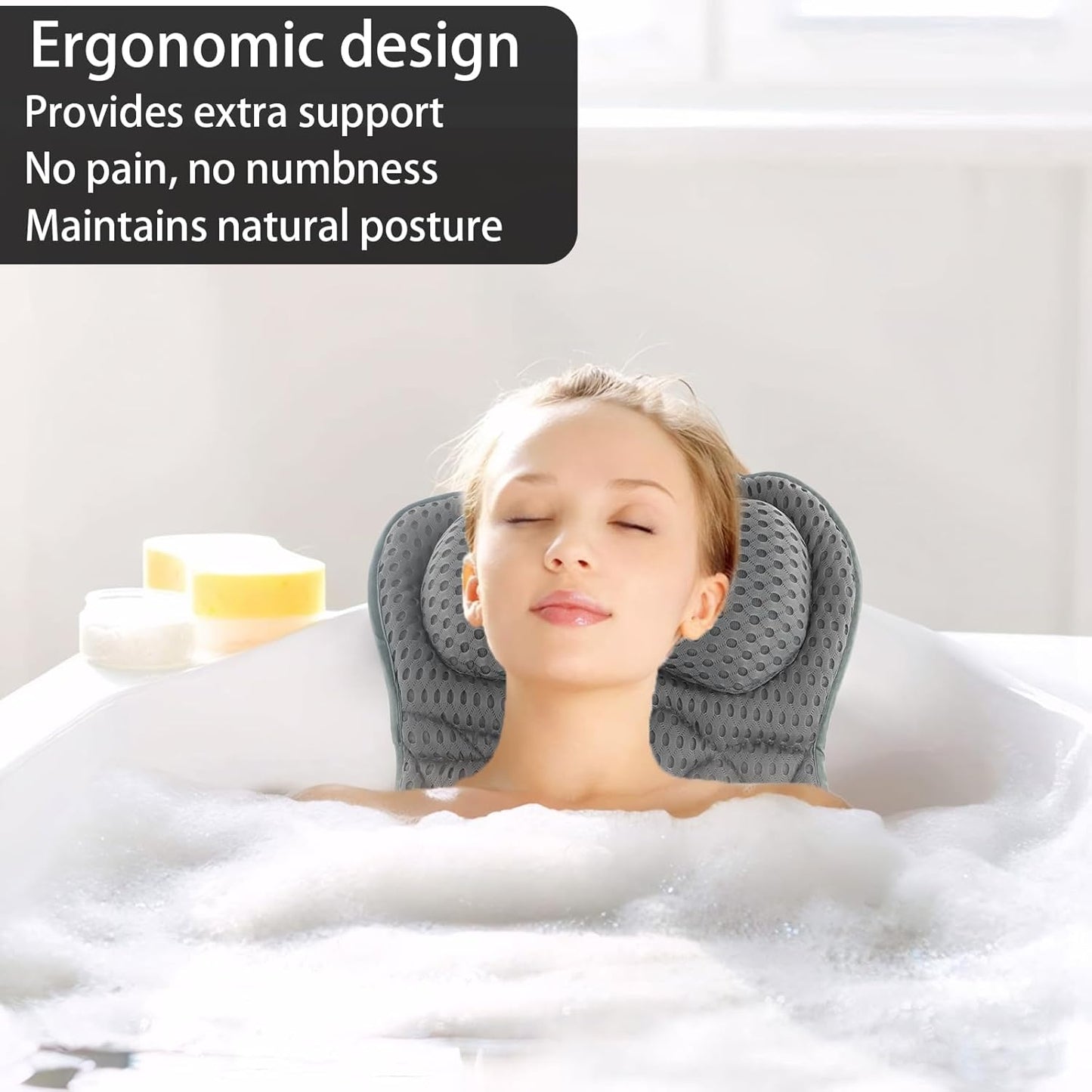 Shengxi Oreiller De Bain Ergonomique